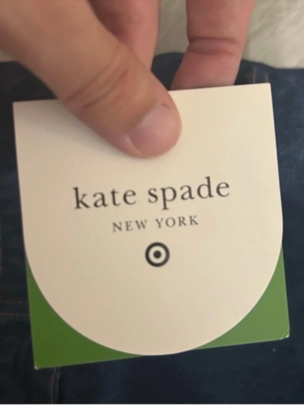 NWT kate spade X Target Size 20 Dark Indigo Wide-Leg Cuffed Cropped Jeans
